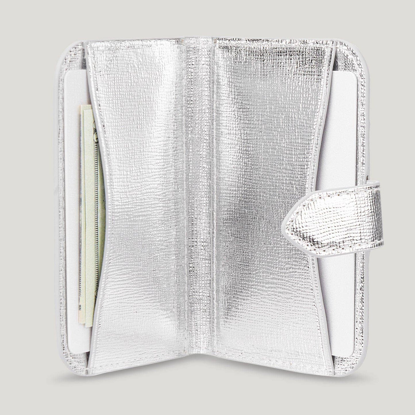 Case-Mate - Kate spade new york Morgan Wallet MagSafe Metallic Silver: Metallic Silver Case-Mate