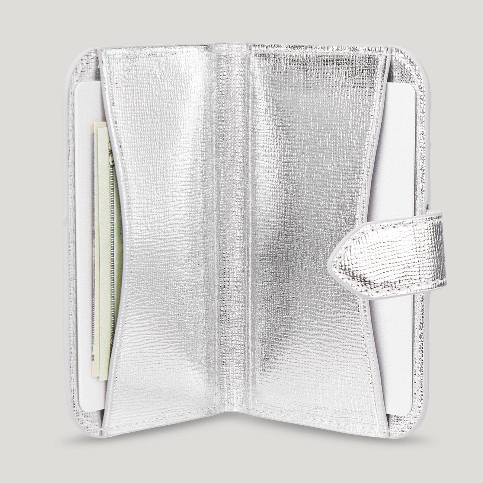Case-Mate - Kate spade new york Morgan Wallet MagSafe Metallic Silver: Metallic Silver Case-Mate