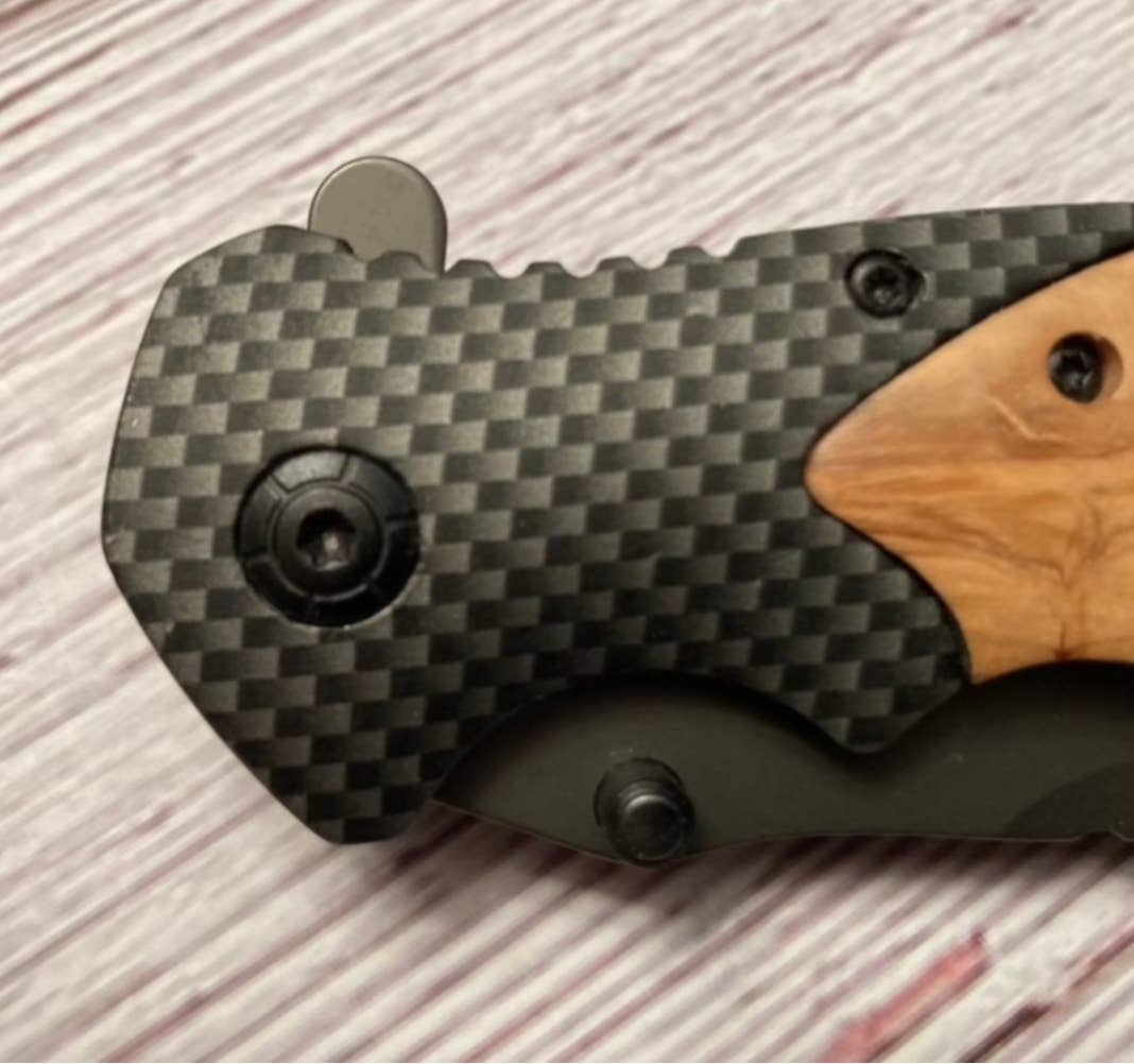 Quail Tail Laser Art - Don't Tread On Me Knife Quail Tail Laser Art