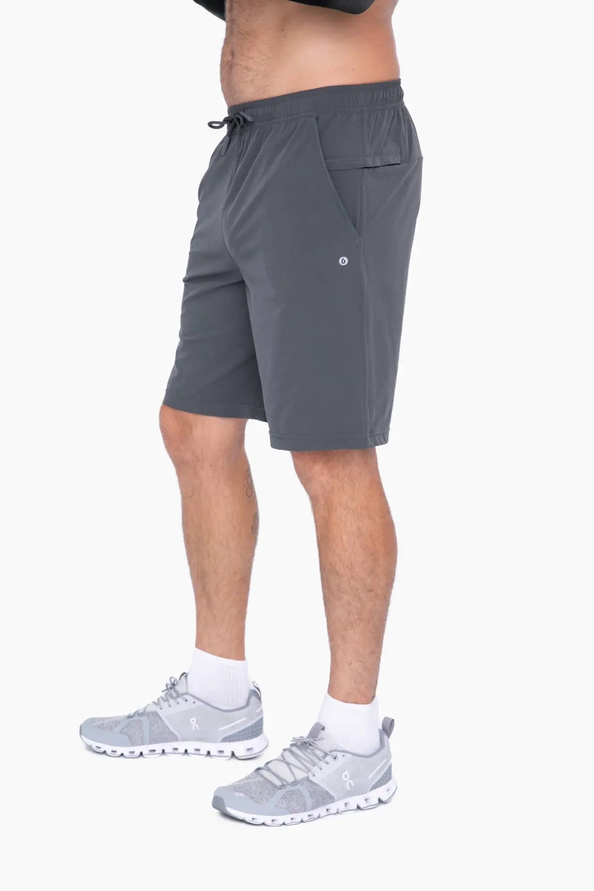 Moisture Wicking With Drawstring Athletic Shorts