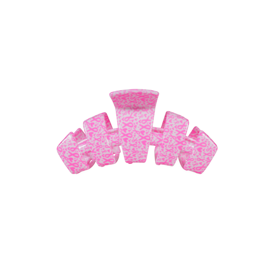 TELETIES - Classic | Breast Cancer Awareness | Small | Claw Clip TELETIES