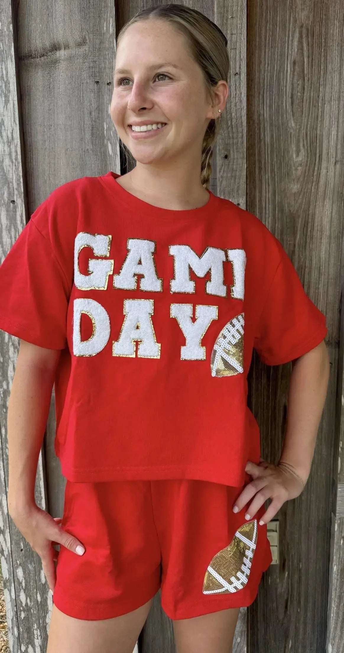 The Ruby Red Football Gameday Set She + Sky