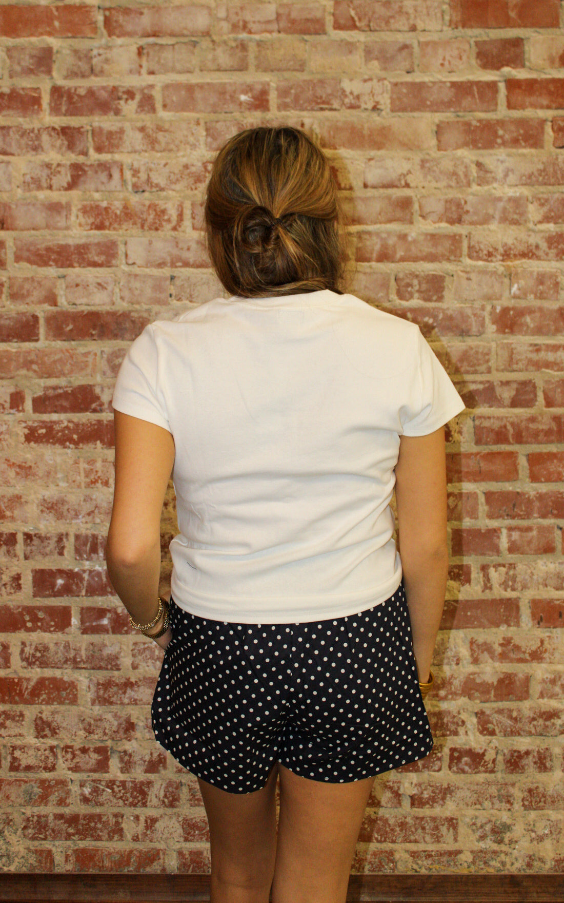LULU MAC NAVY MINI POLKA DOT BOXER SHORTS Girlie Girl Originals