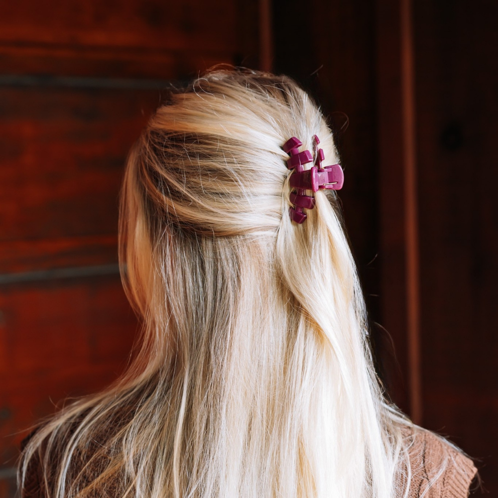 TELETIES - Classic Mulberry Small Claw Clip TELETIES