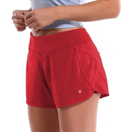 Rosa Scarlet Red Yoga Shorts Running Shorts Rosa Clothing