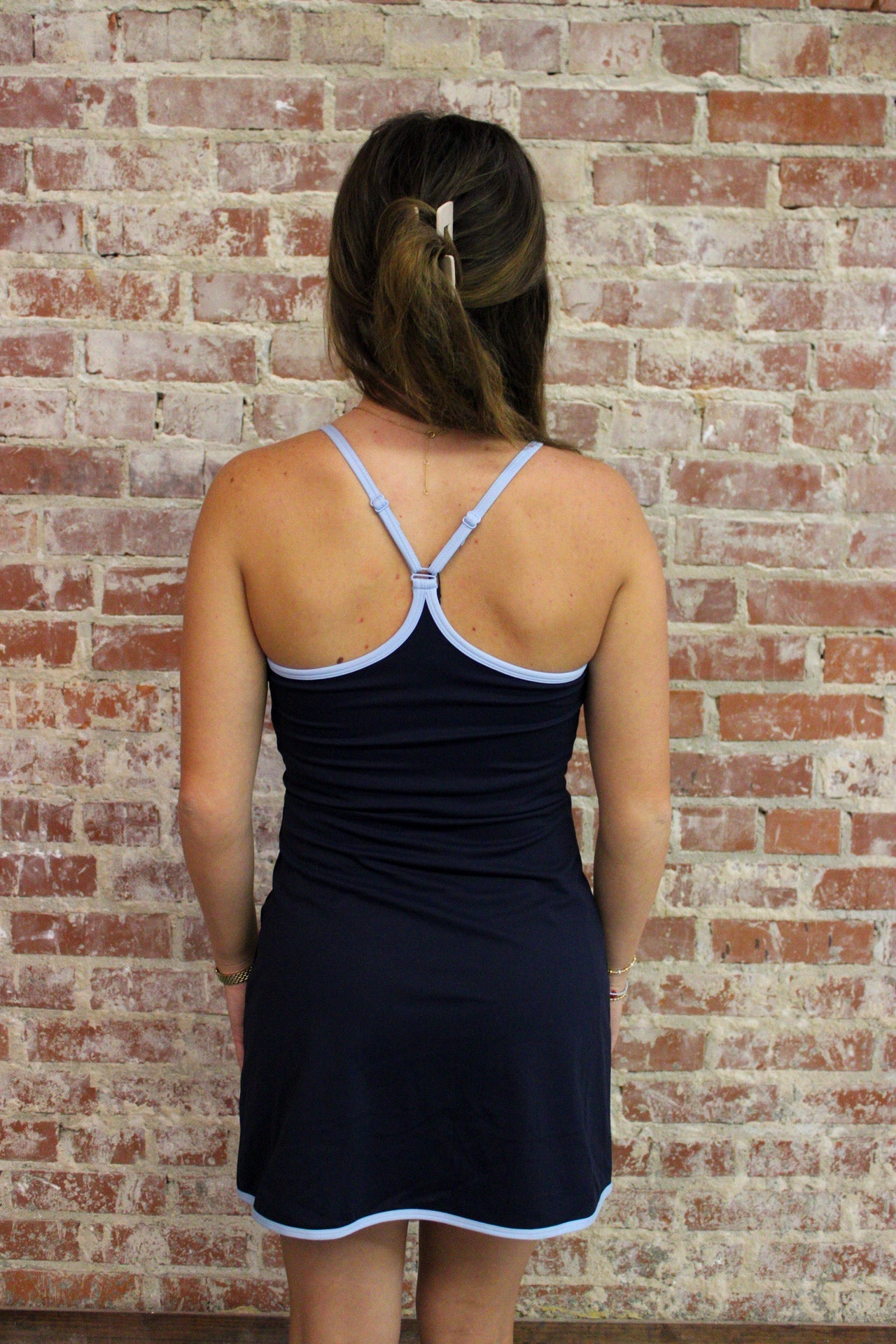 Lulu Mac Navy/Light Blue Athletic Dress Girlie Girl Originals