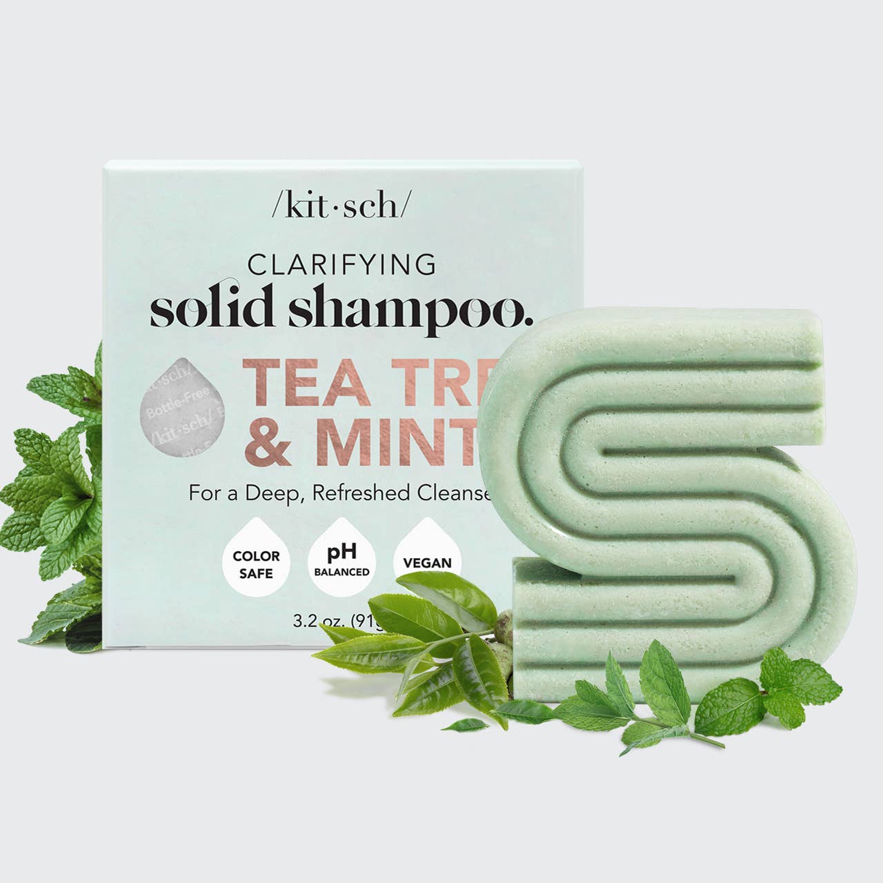 KITSCH - Tea Tree + Mint Clarifying Shampoo Bar KITSCH