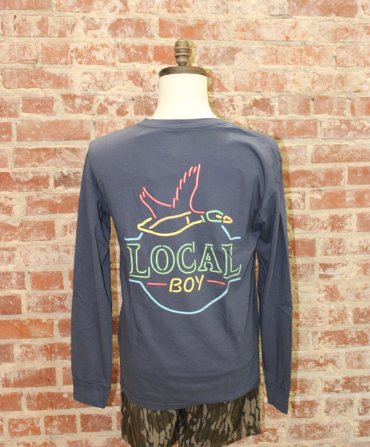 Neon Duck Latte LS Tee local boy SOUTHERN SUNDROP BOUTIQUE