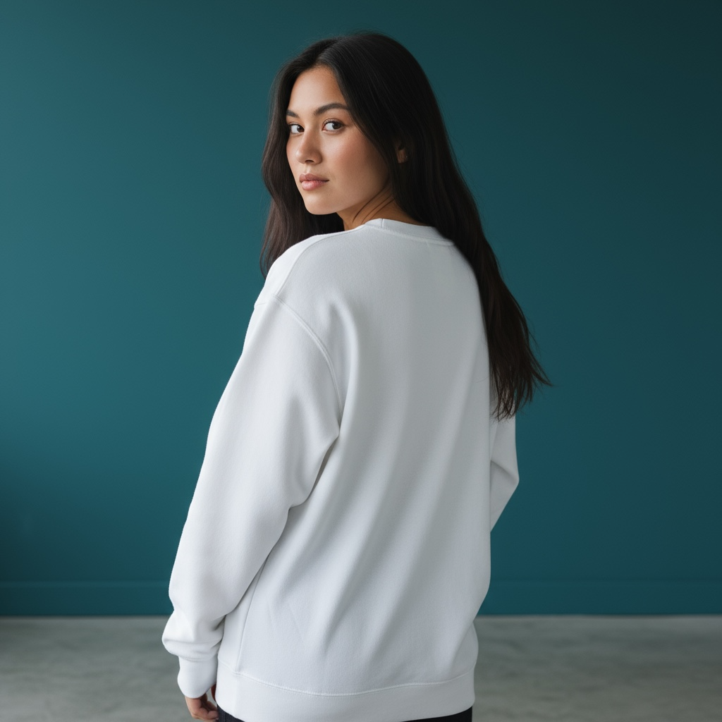 Louisiana Coquette Faux Embroidery White Sweatshirt SOUTHERN SUNDROP BOUTIQUE