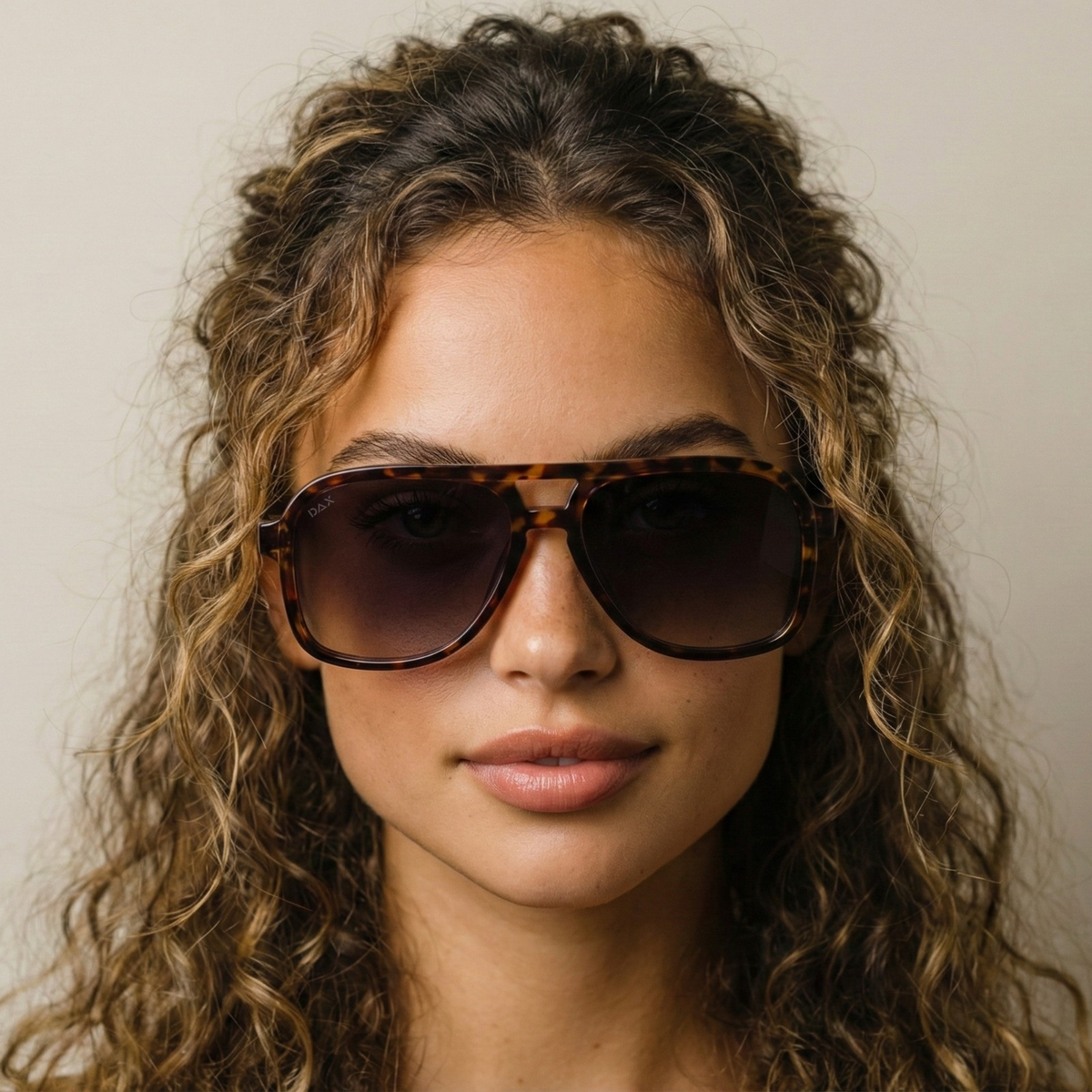 DAX Eyewear - Cruz - Unisex Aviator Sunglasses – Polarized Hair-Friendly: Tortoise DAX Eyewear