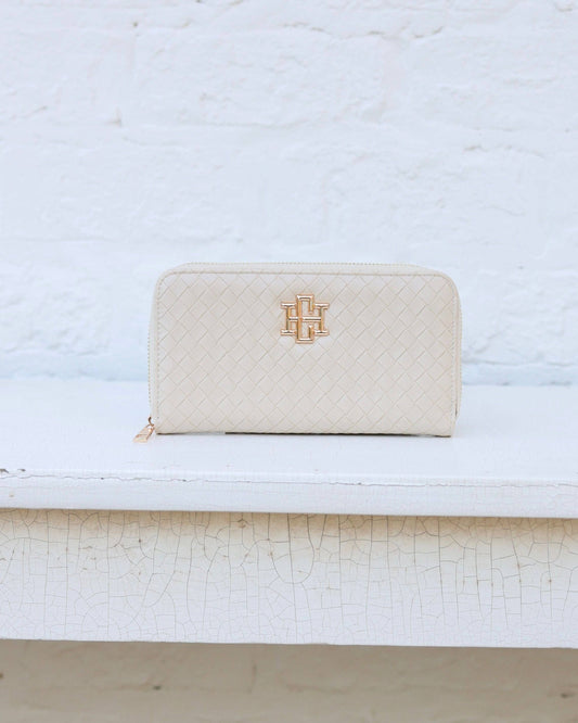 Caroline Hill - Penelope Wallet Woven Almond: Default Caroline Hill