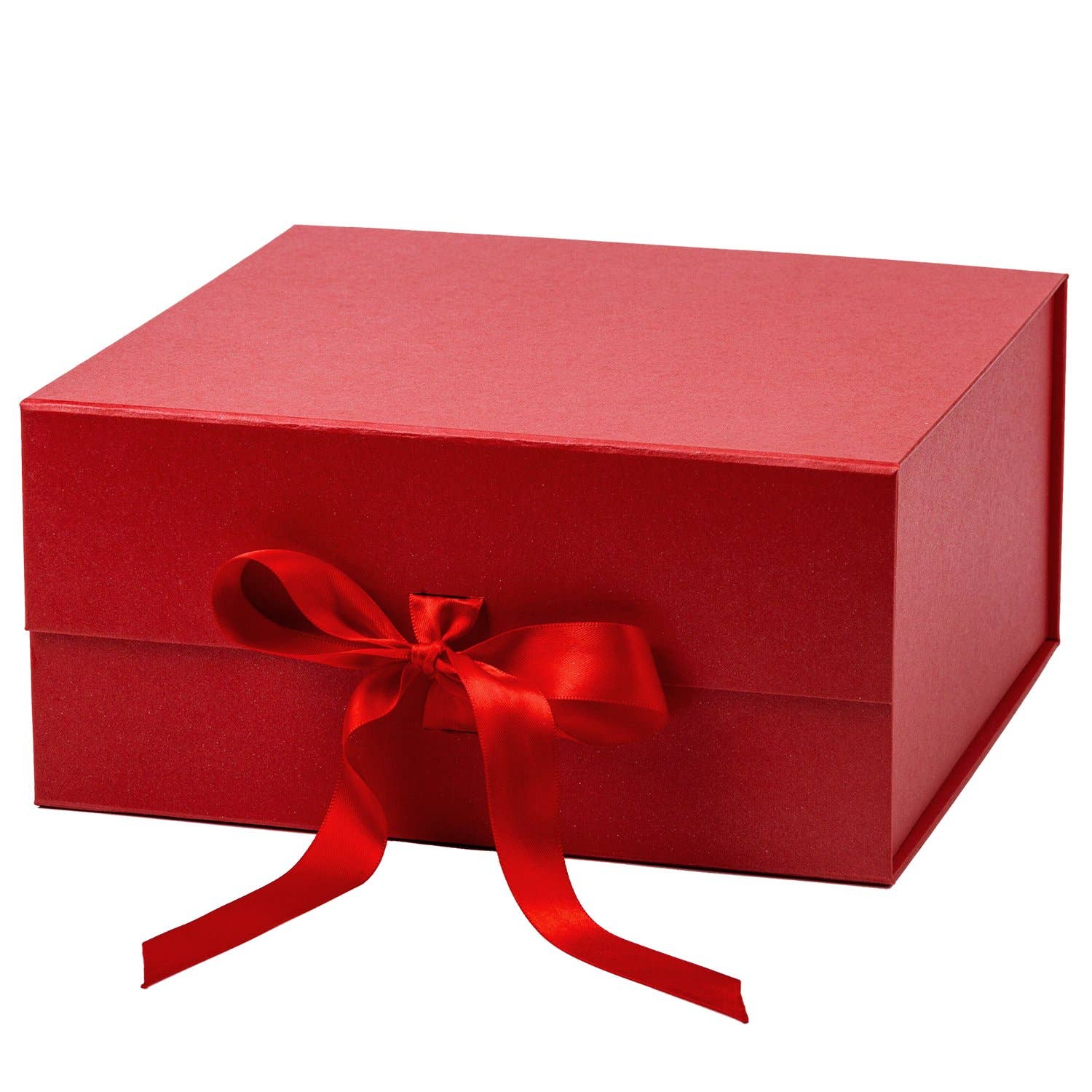 LA Ribbons Wholesale - Collapsible Gift Box with Satin Ribbon and Magnetic Lid: Taro LA Ribbons Wholesale