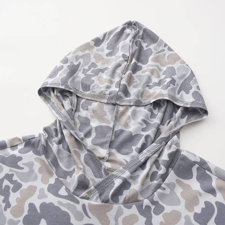 Honey Hole Outdoors - LS Performance Hoodie - Smoke Camo: 2X Honey Hole Outdoors