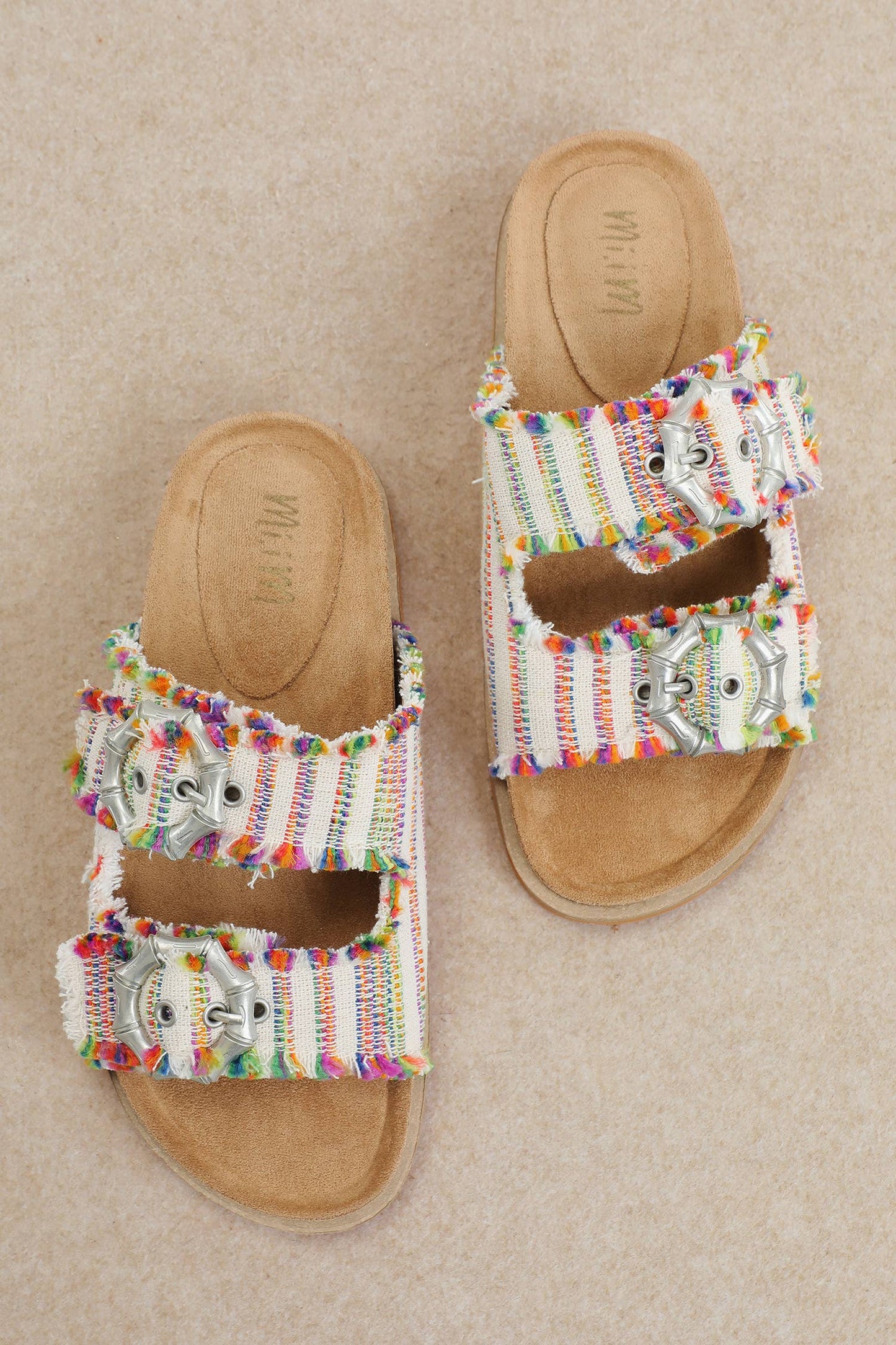 MI.IM Multi Color Tatum Sandals Let's See Style
