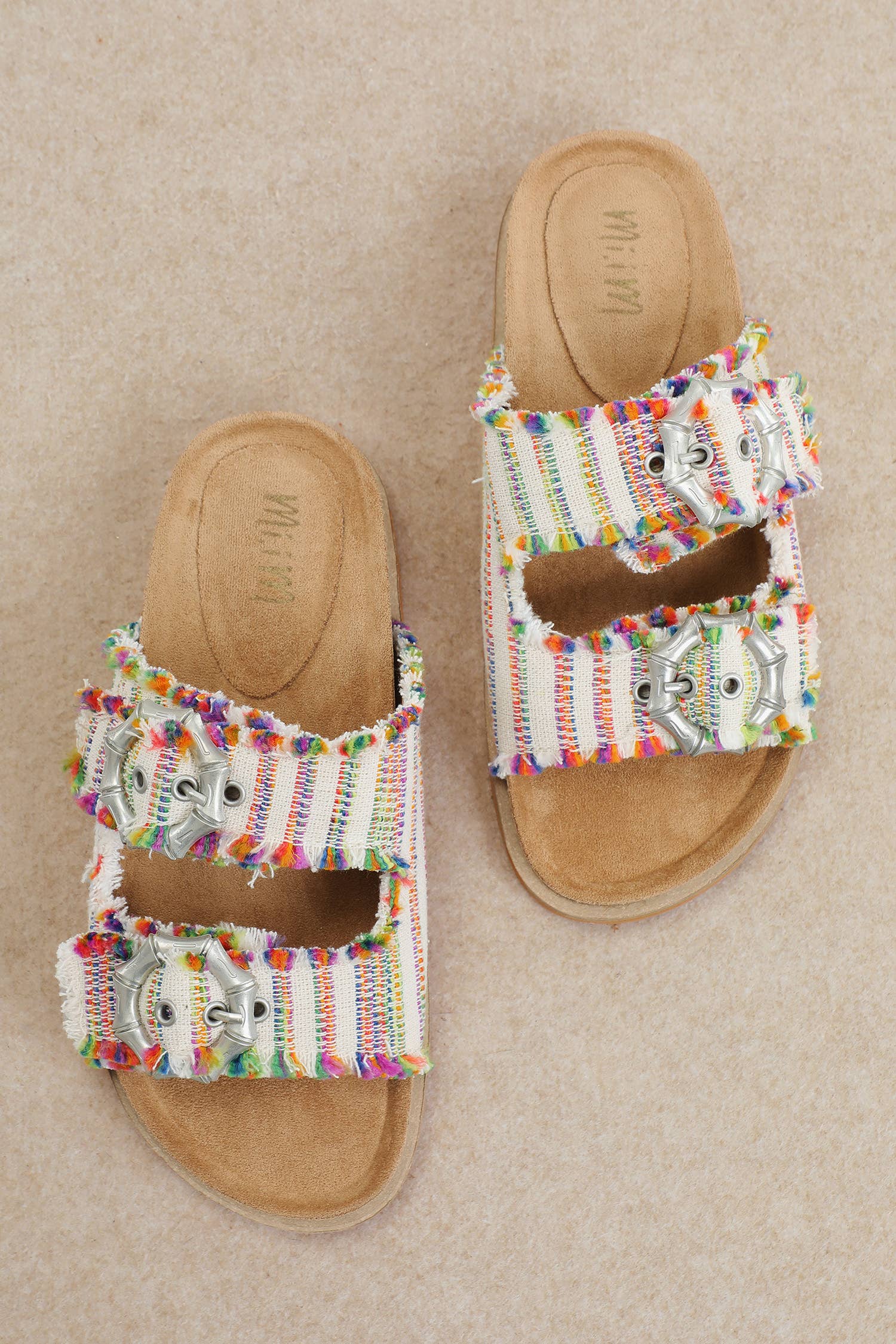 MI.IM Multi Color Tatum Sandals Let's See Style