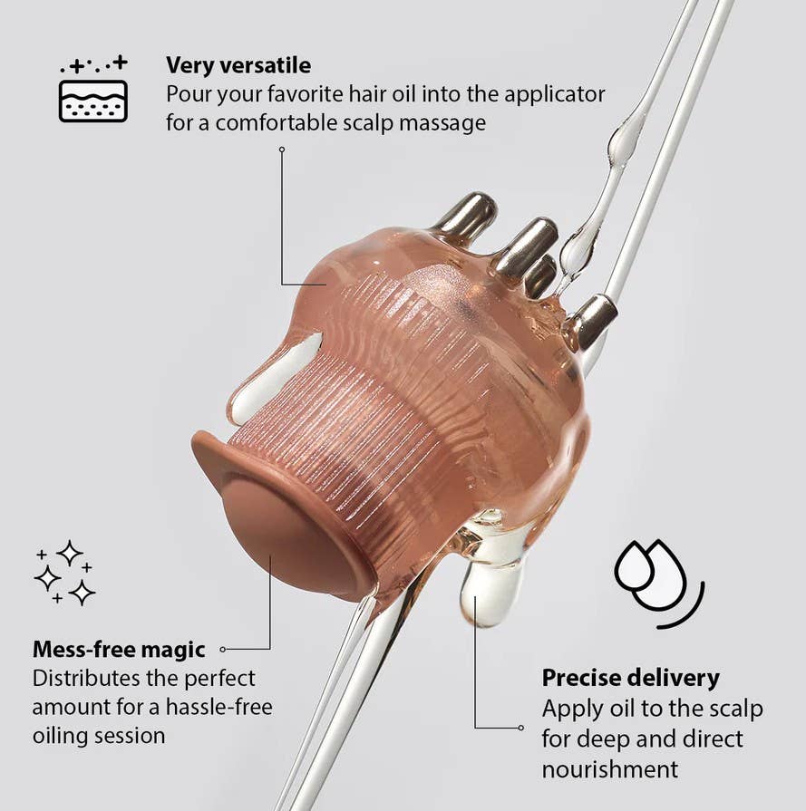 KITSCH - Scalp & Hair Oil Applicator- Terracotta KITSCH
