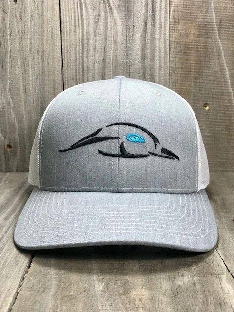 American Flyway Waterfowl - Heather Grey - White Mesh Back - The Original Trucker Hat American Flyway Waterfowl