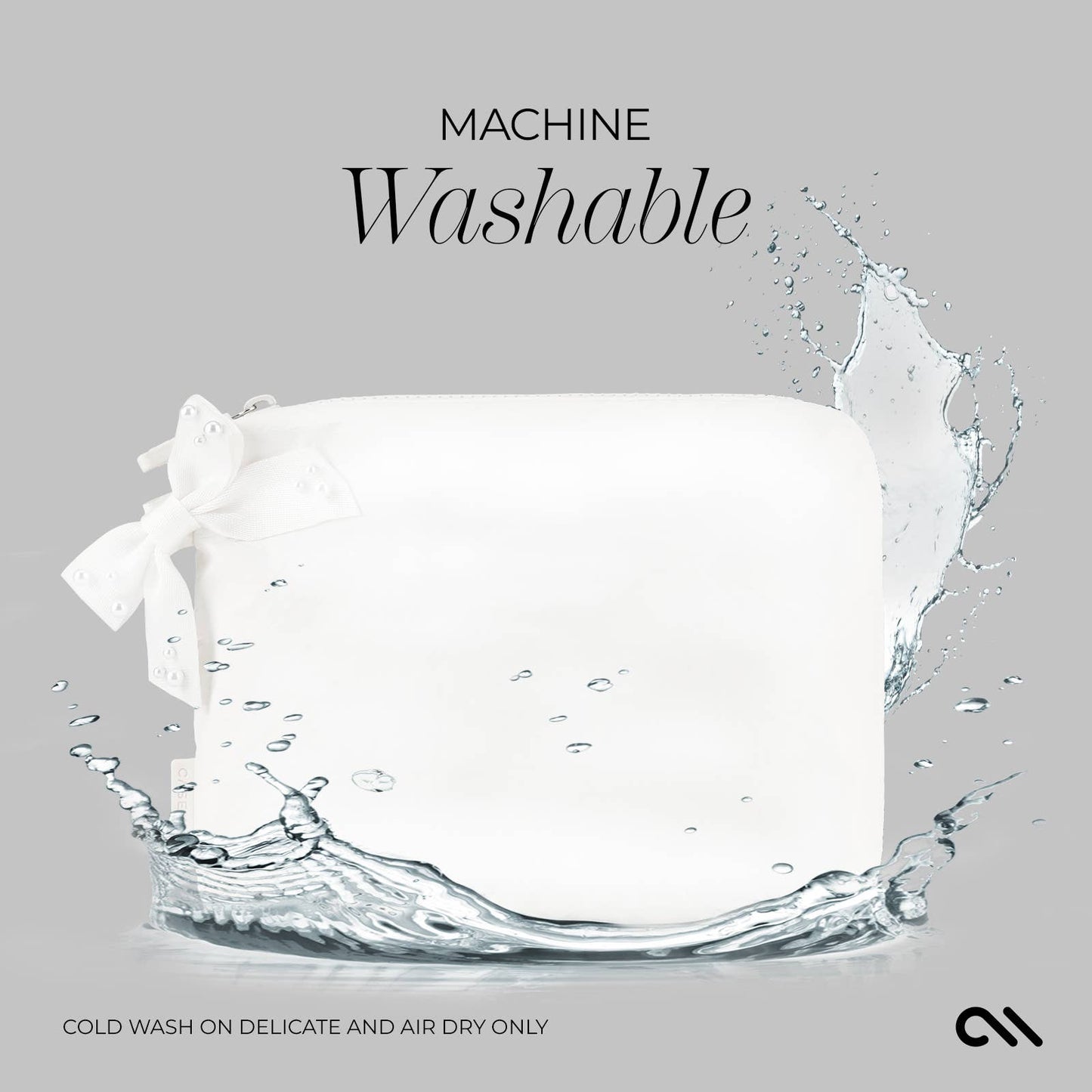 Case-Mate - Special Edition Ivory Pearl Bow Waterproof Beach Zip Pouch Case-Mate