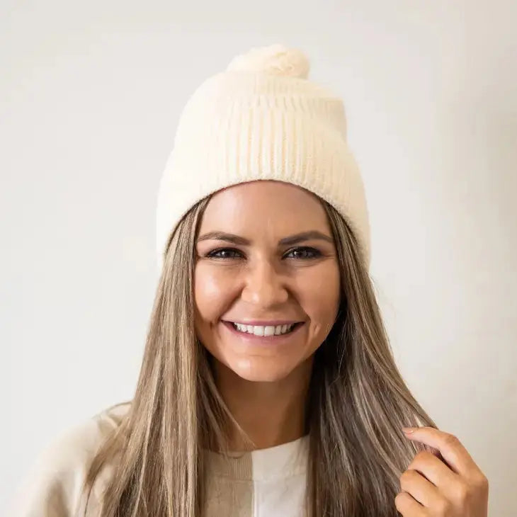 Cozy Winter Pom Pom Beanie