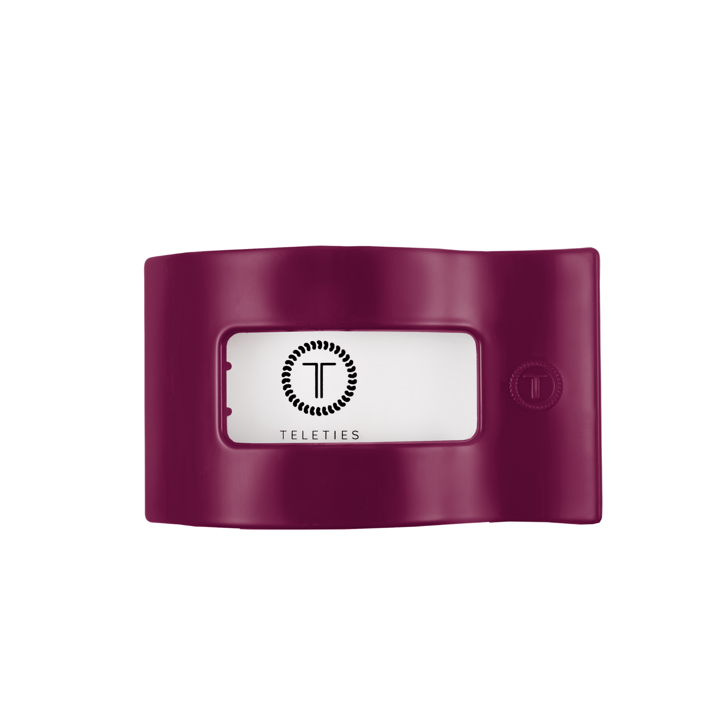 TELETIES - Mulberry Medium Flat Rectangle Hair Clip TELETIES