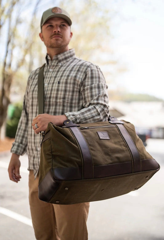 Local Boy Leather Duffle Bag LOCAL BOY OUTFITTER