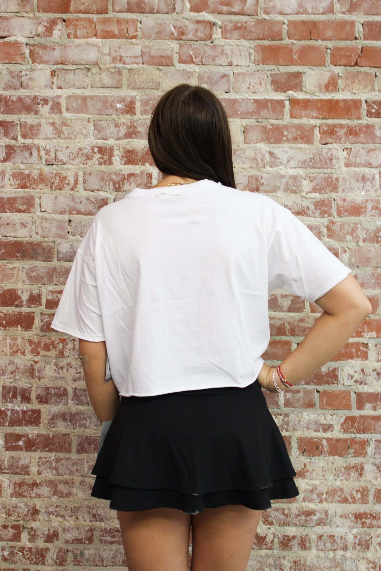 Local Girl White Boxy Crop Tee LOCAL BOY OUTFITTER