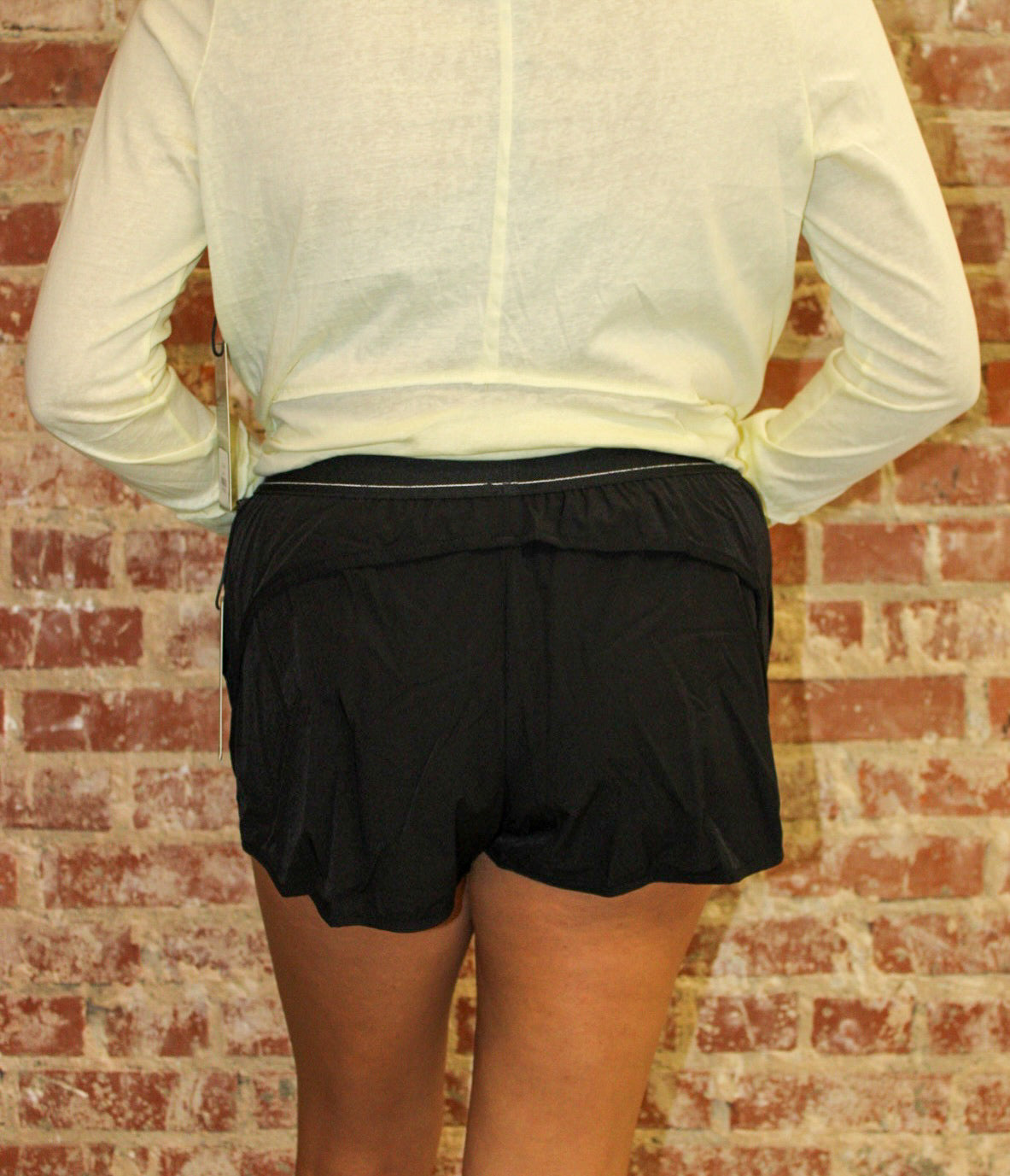 KIMBERLY C Black Lightweight Shorts with Elastic Waistband KIMBERLY C