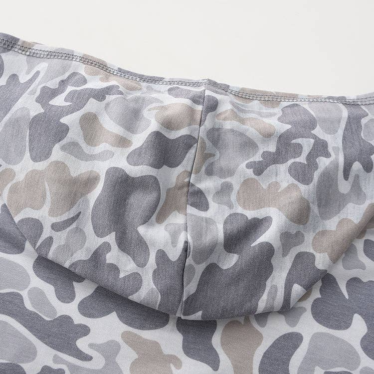 Honey Hole Outdoors - LS Performance Hoodie - Smoke Camo: 2X Honey Hole Outdoors