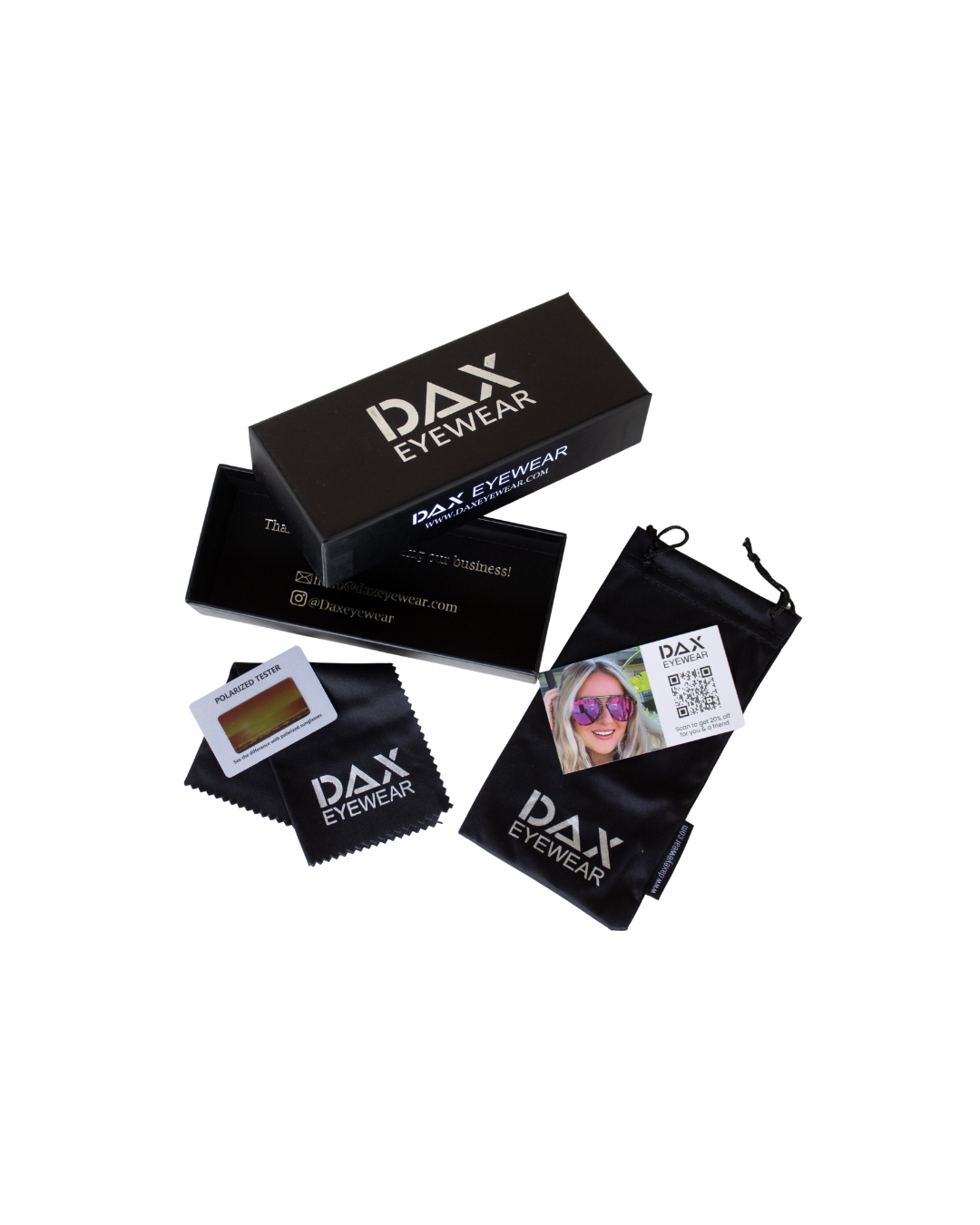 DAX Eyewear - SHAY - Women's Polarized Large Hair Friendly Aviator: Brown DAX Eyewear