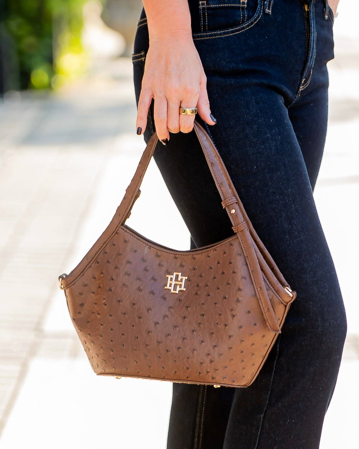 Caroline Hill - Pierce Mini Tote Chocolate EO: Default Caroline Hill