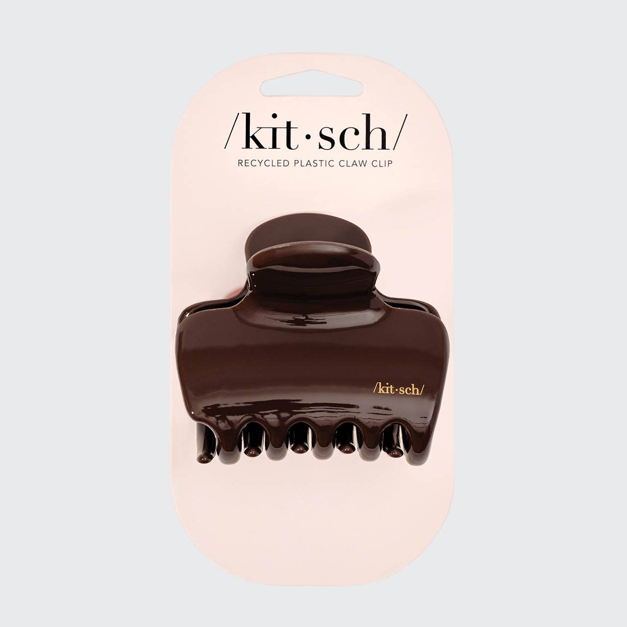 KITSCH - Recycled Plastic Puffy Cloud Clip 1pc - Chocolate KITSCH