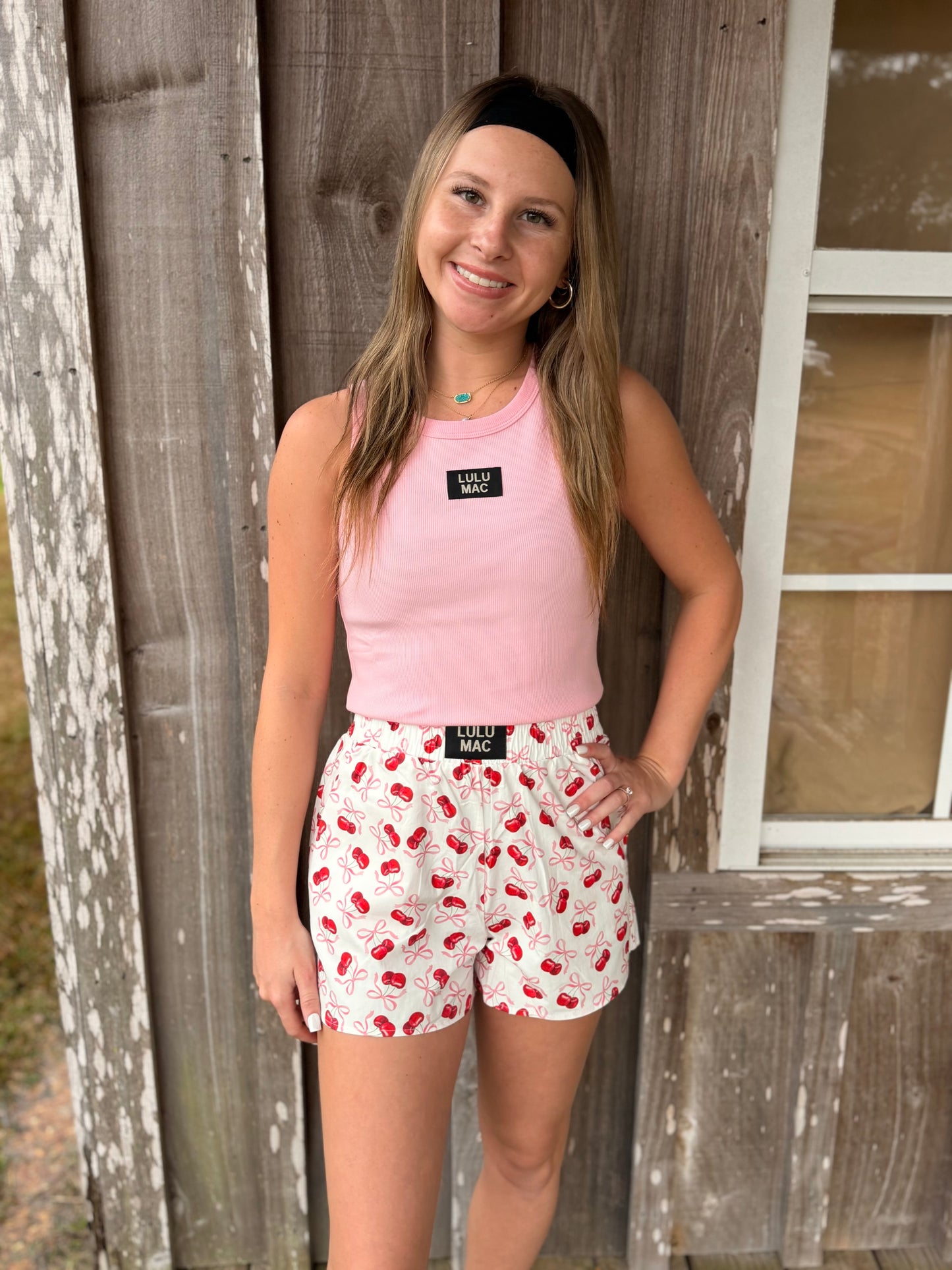 Lulu Mac DD Light Pink Tank Top