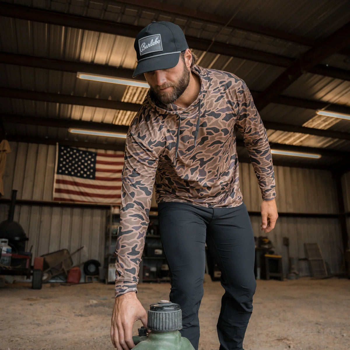 Burlebo Gauge Camo Performance Hoodie BURLEBO