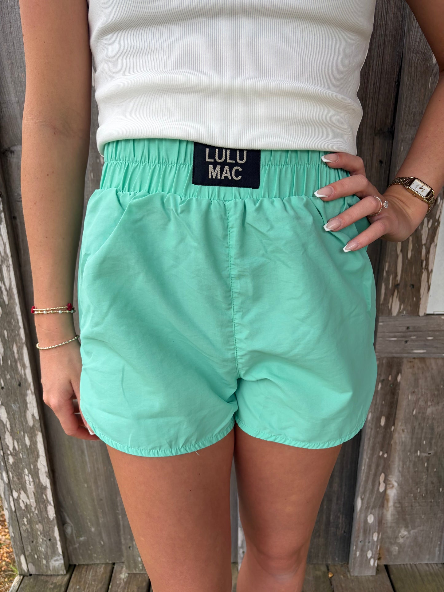Lulu Mac Mint DD Athletic Shorts Girlie Girl Originals