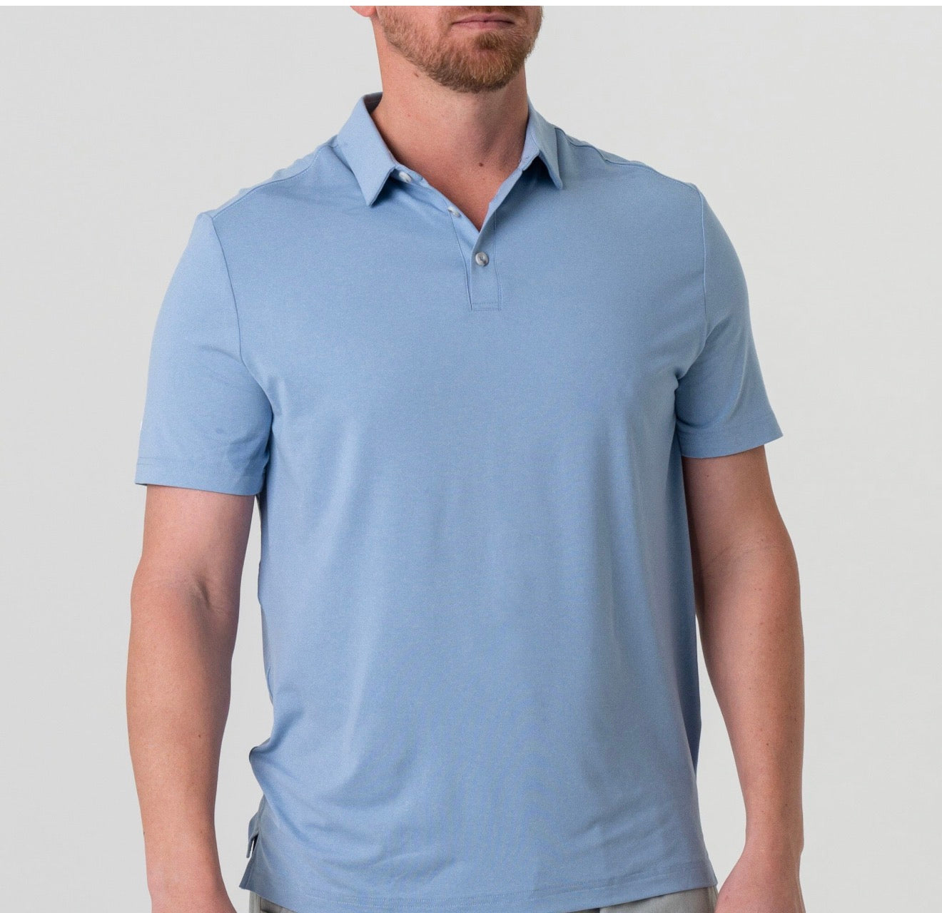 Burlebo Performance Polo - Heather Sky Blue BURLEBO