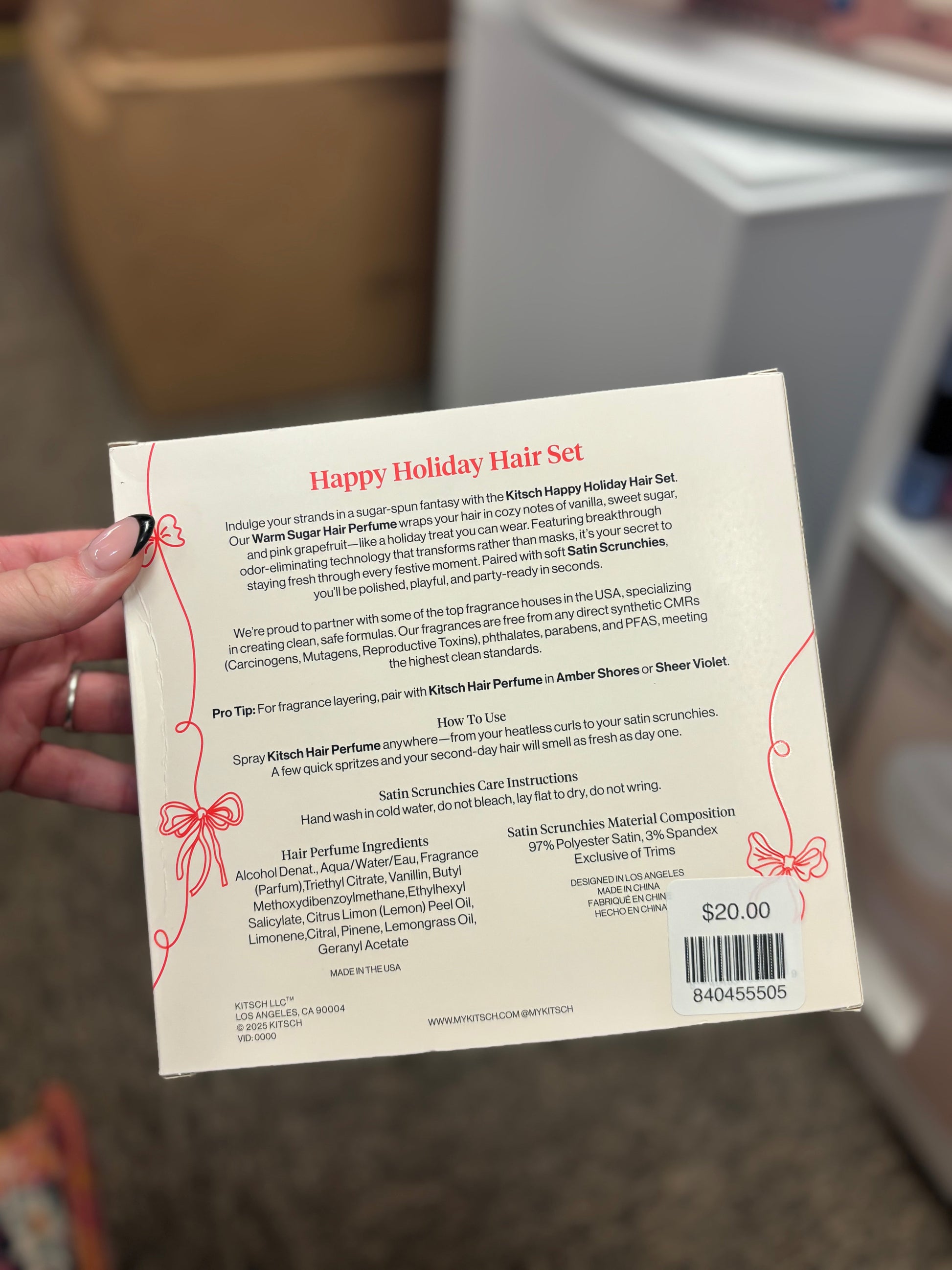 Happy Holiday Luxurious Hair & Body Mist Hair Set KITSCH