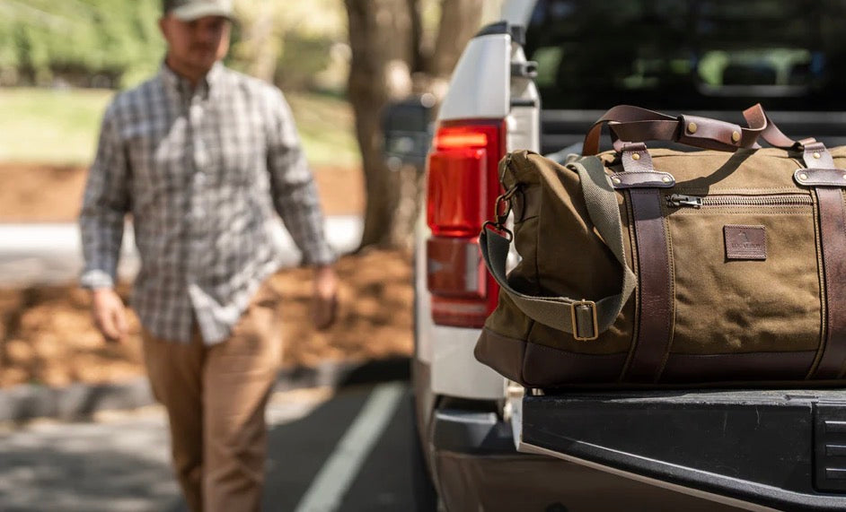 Local Boy Leather Duffle Bag LOCAL BOY OUTFITTER