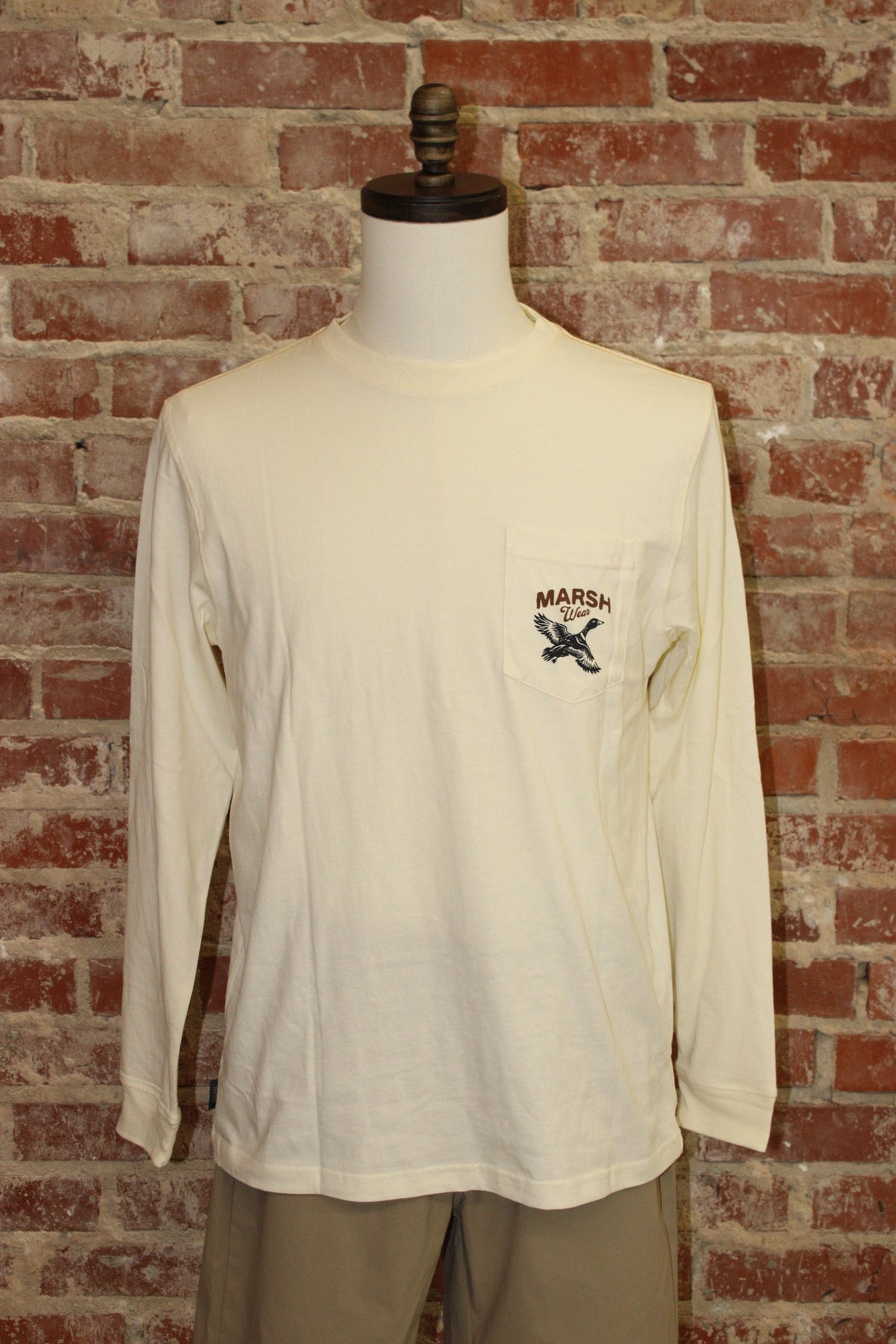 Marsh Wear Vintage White High Flyer Long Sleeve Shirt MARSH WEAR