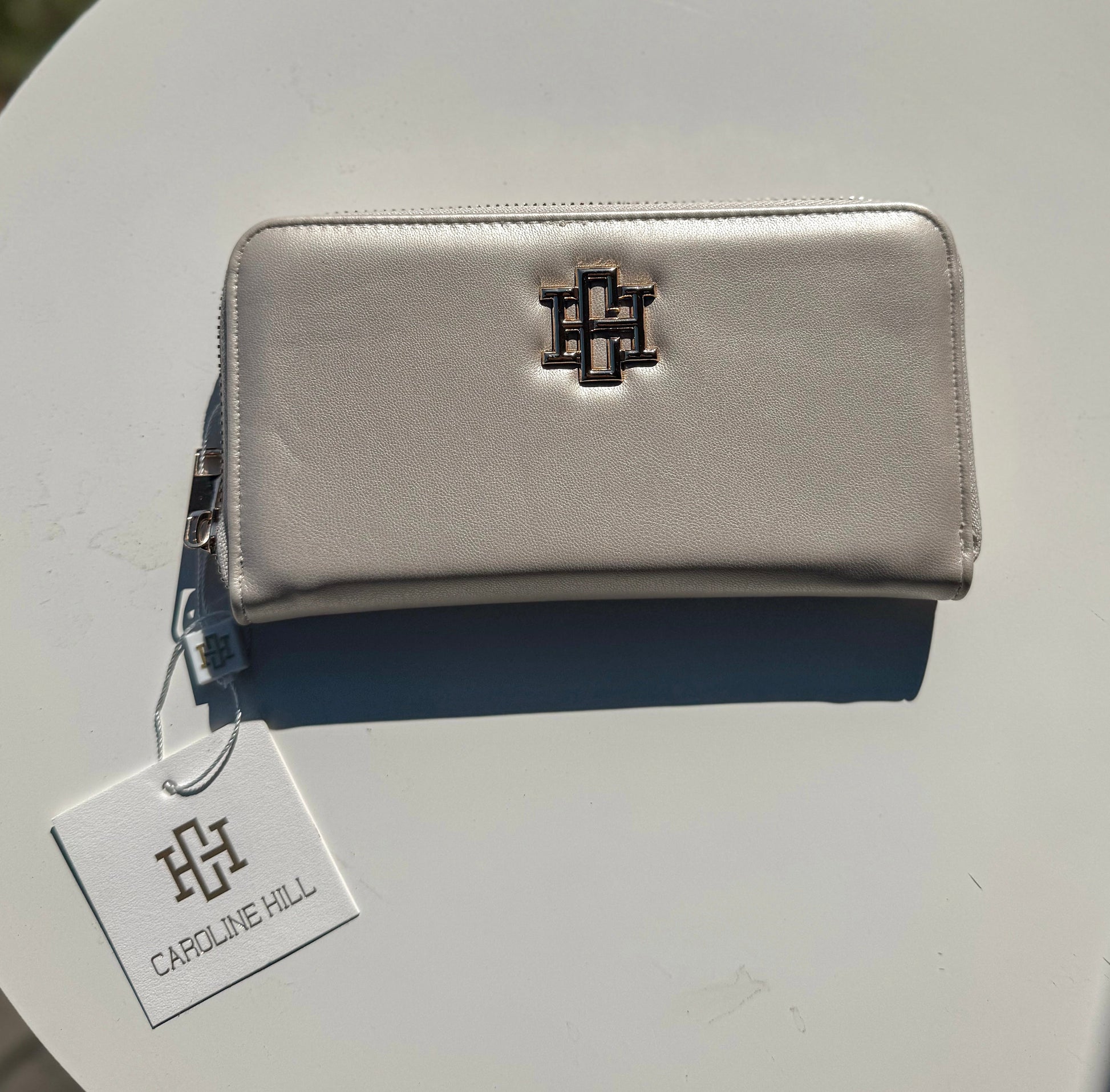 Caroline Hill Penelope Pearl Lamb Skin Wallet Caroline Hill