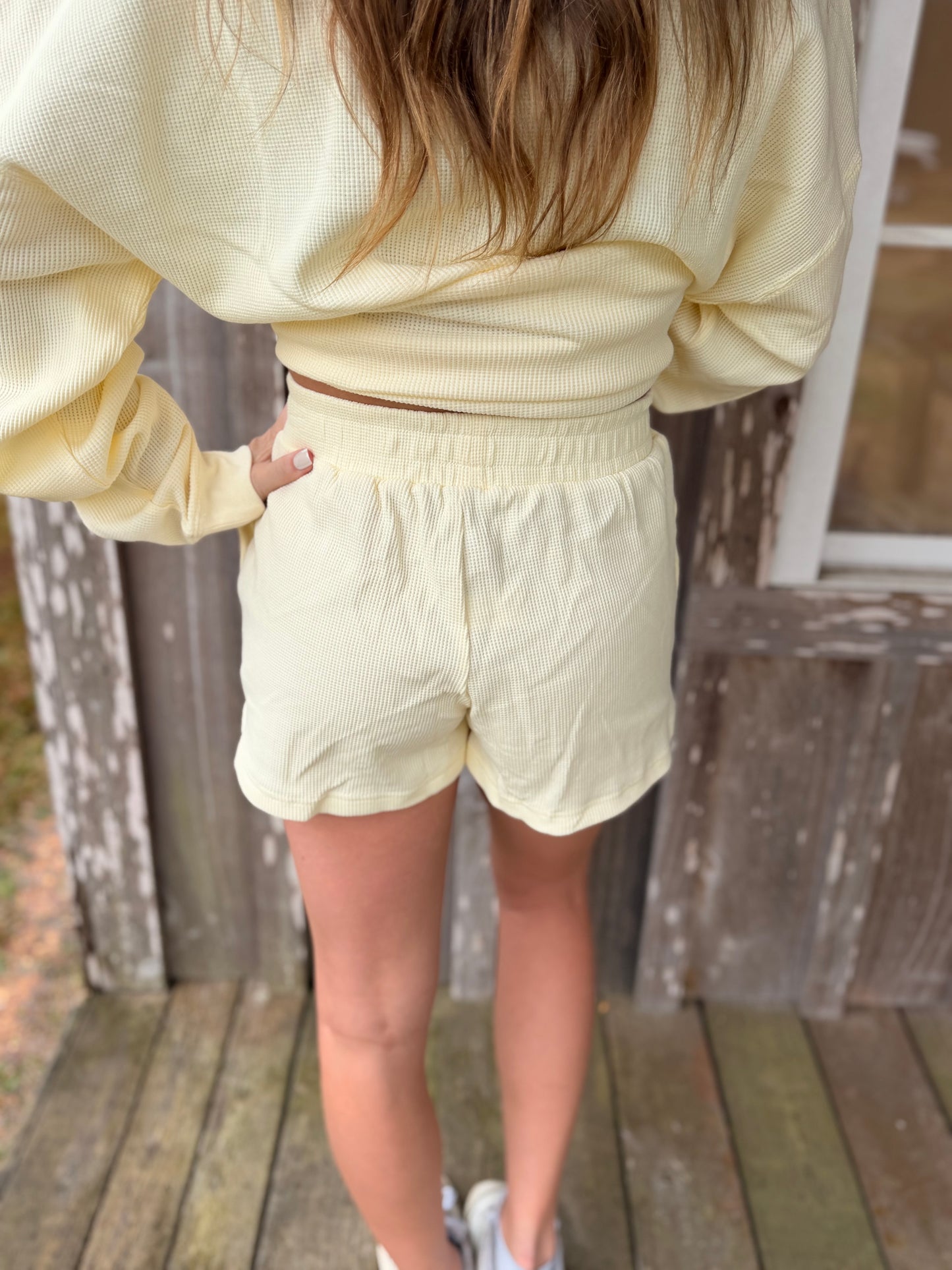 Lulu Mac Waffle Knit Butter Shorts