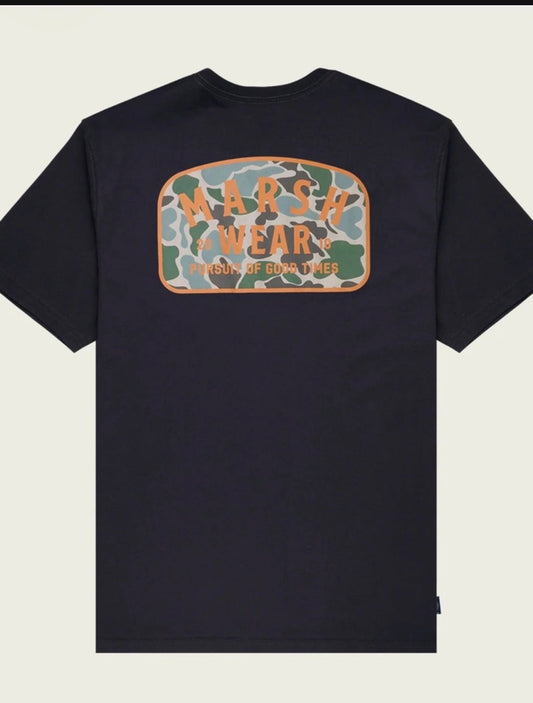Marsh Wear Black Alton Camo SS T-Shirt MARSH WEAR