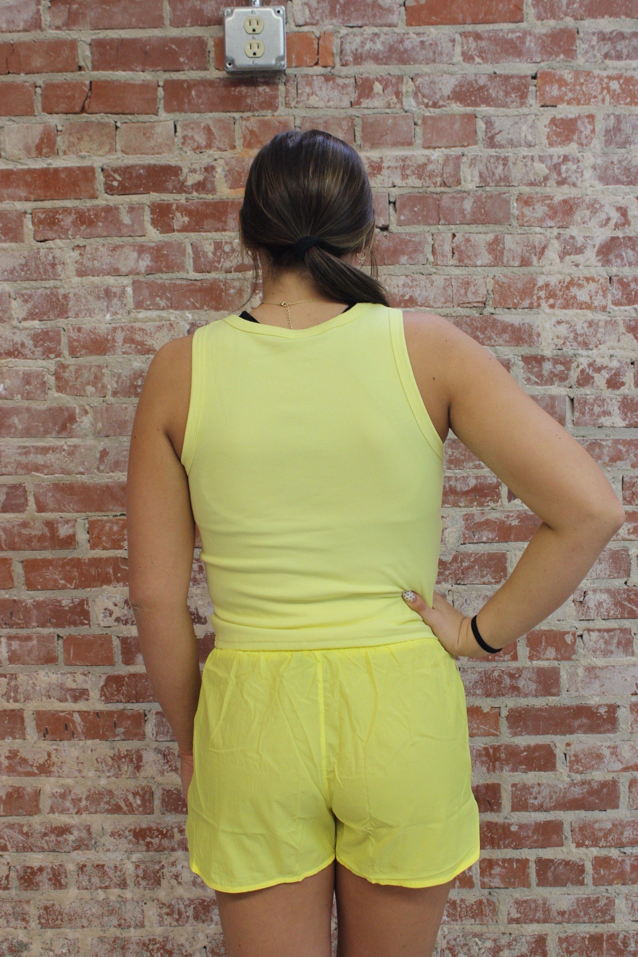 Lulu Mac DD Neon Yellow Tank Top Girlie Girl Originals