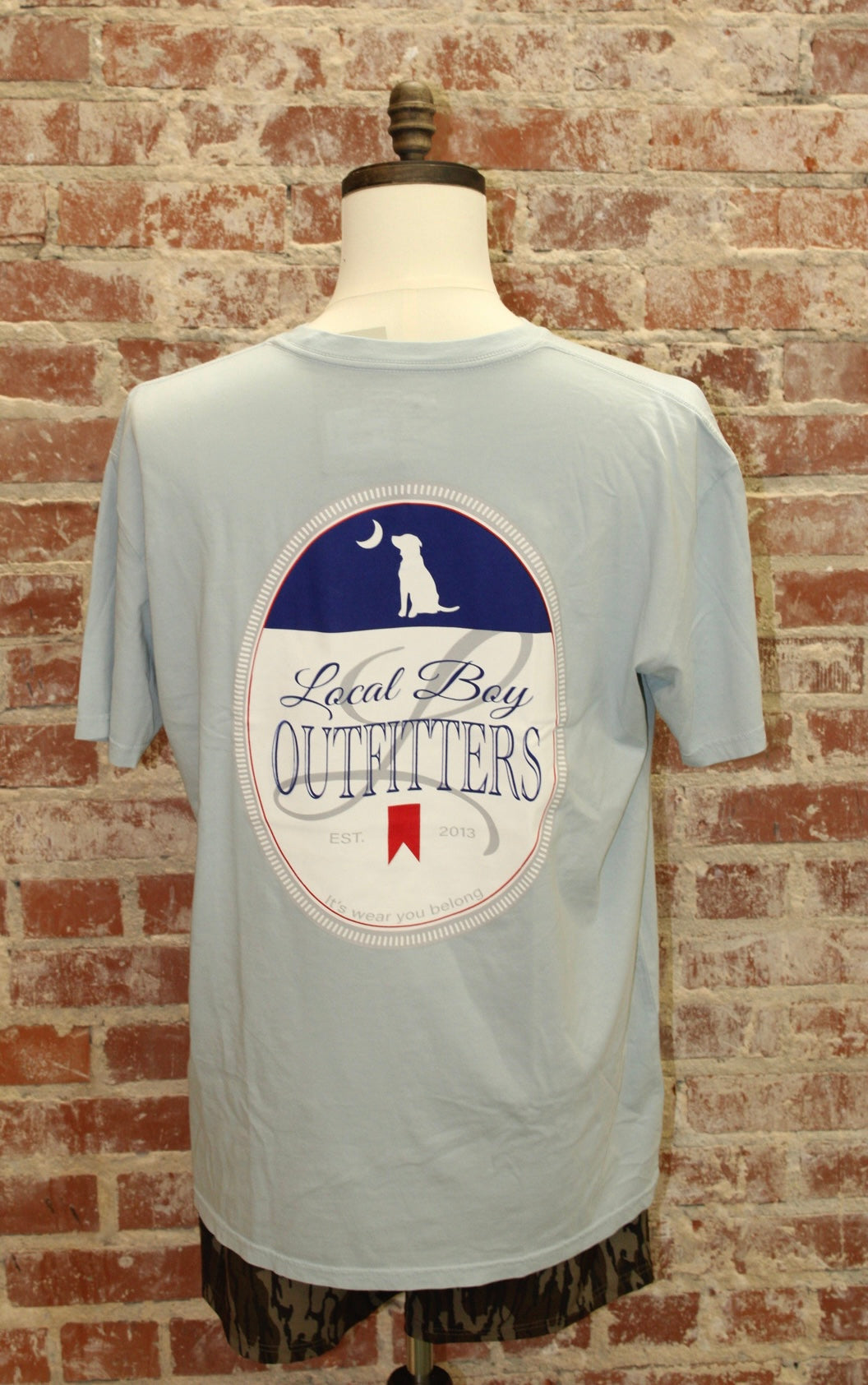 Chambray Mich Local SS Tee LOCAL BOY LOCAL BOY OUTFITTER