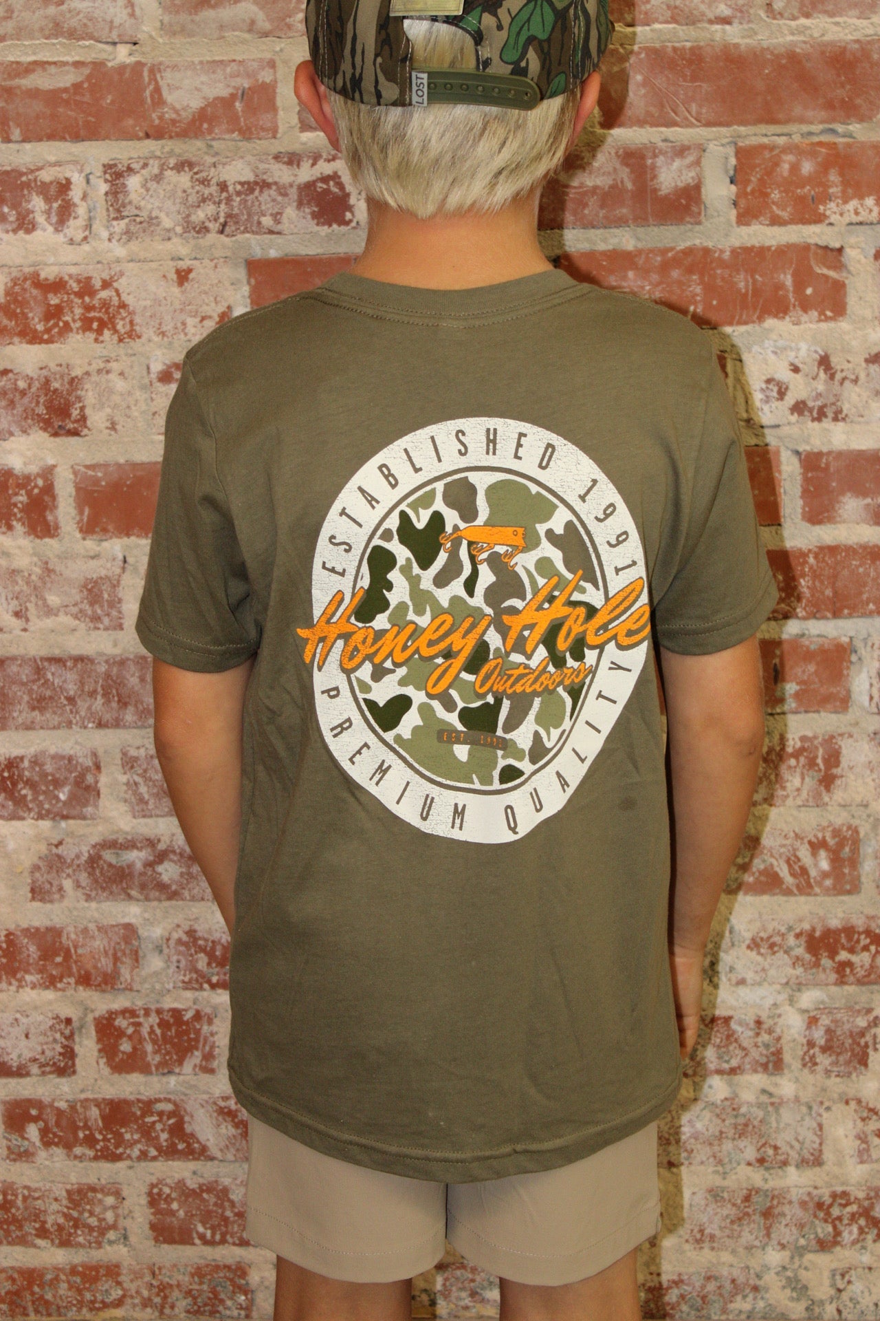 Honey Hole Outdoors Youth Tech Short Sleeve Shirt Honey Hole Outdoors