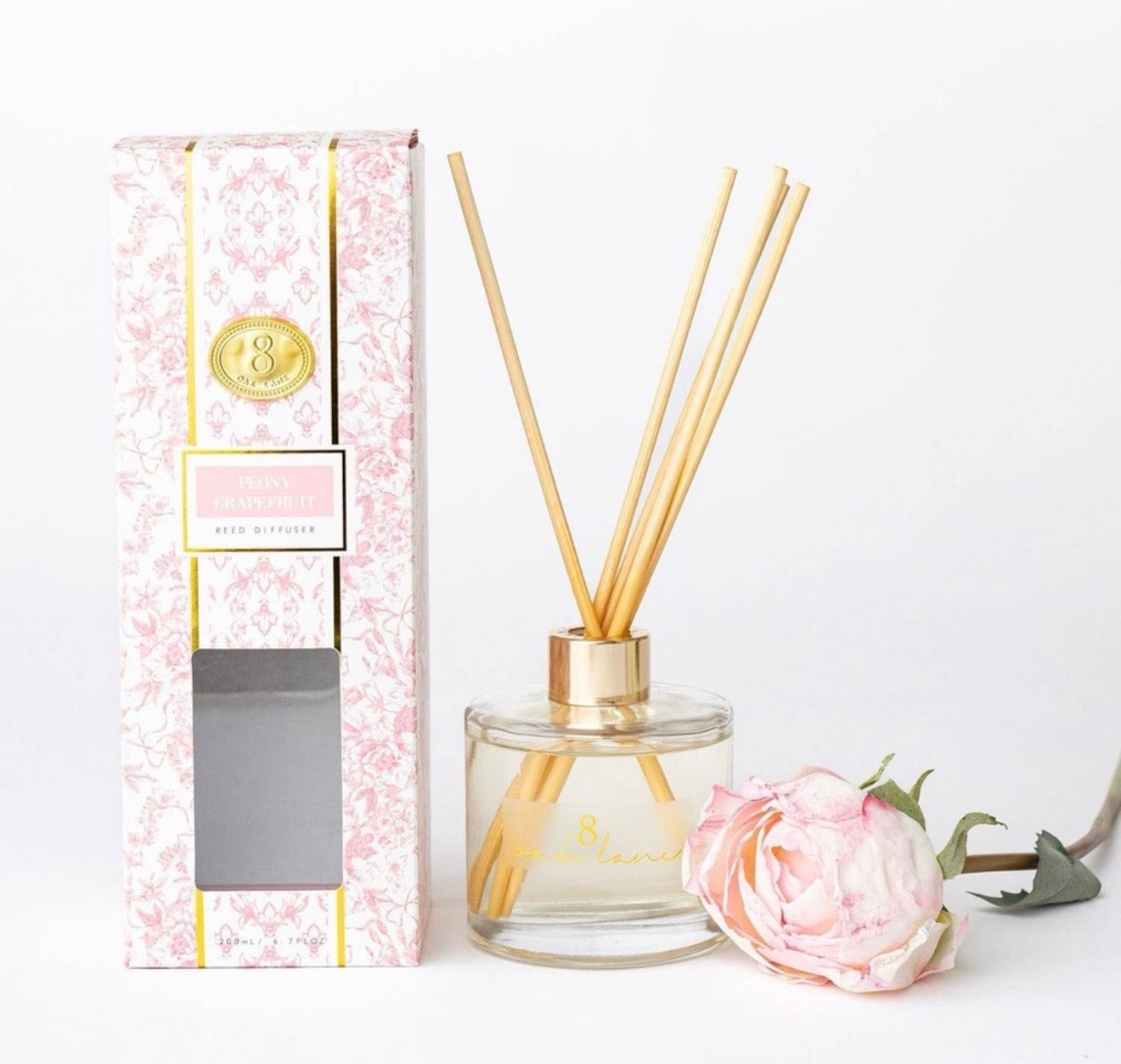 8 Oak Lane Peony Grapefruit Reed Diffuser 8 Oak Lane