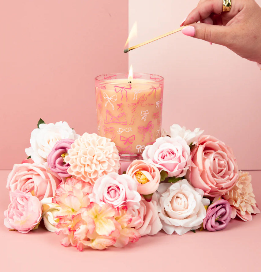 Sweet Grace Pink Bow Candle BRIDGEWATER CANDLE CO.