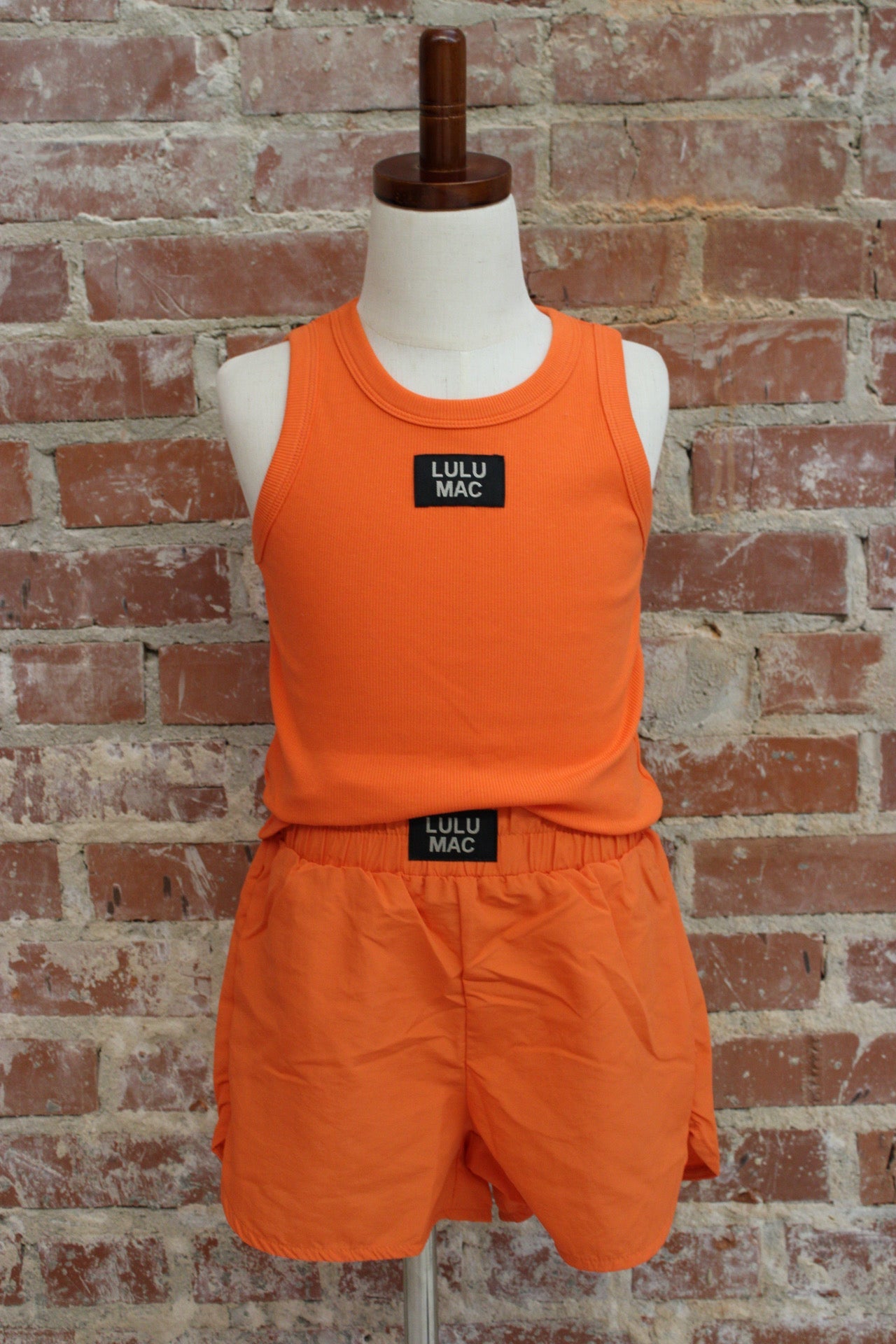 Lulu Mac Youth 1000 Orange  Athletic Shorts Girlie Girl Originals