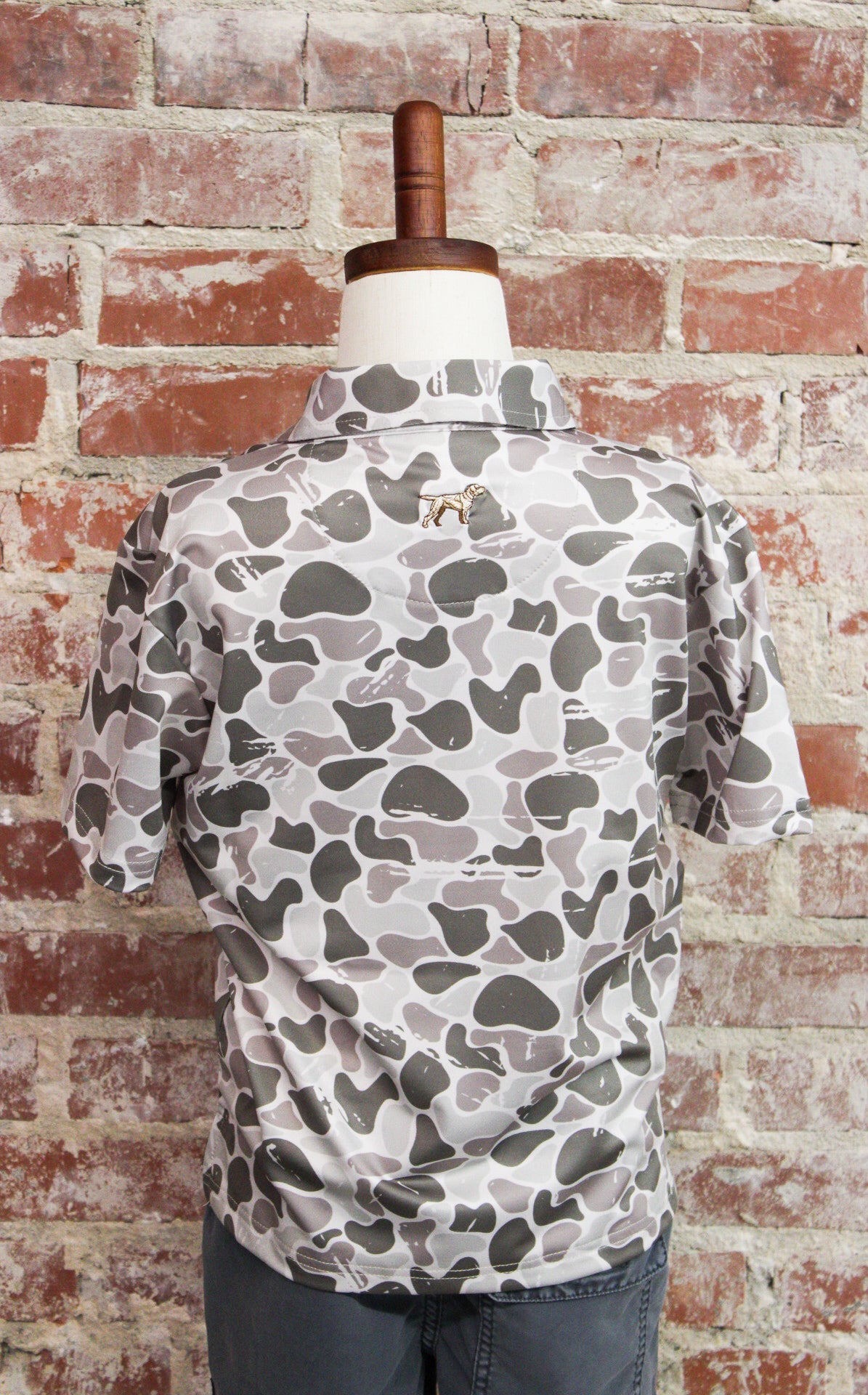 Fieldstone Youth Marsh Camo Polo Buck Wild Branding