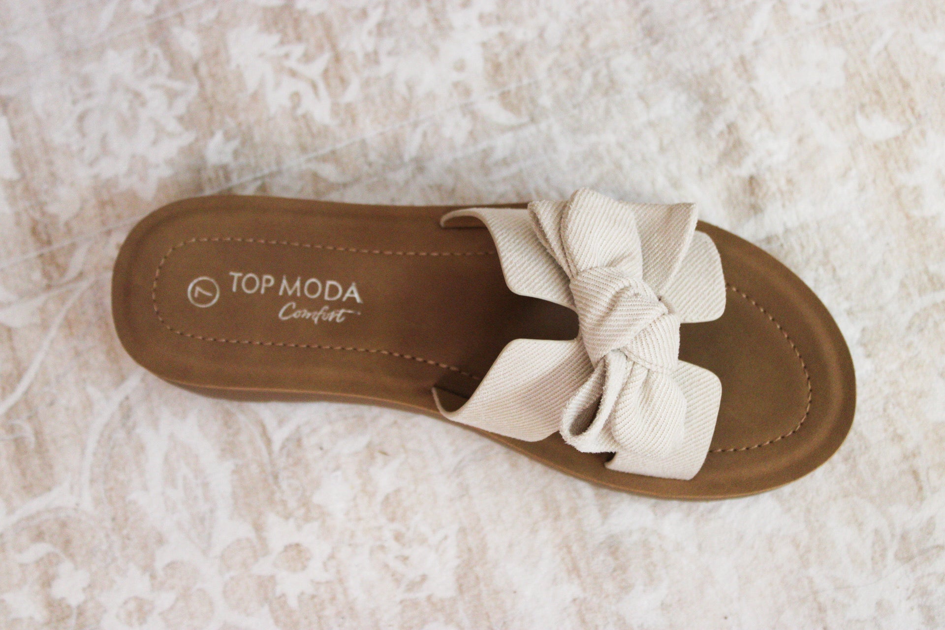 CCOCCI - Ivory Bow Knot Sandal CCOCCI
