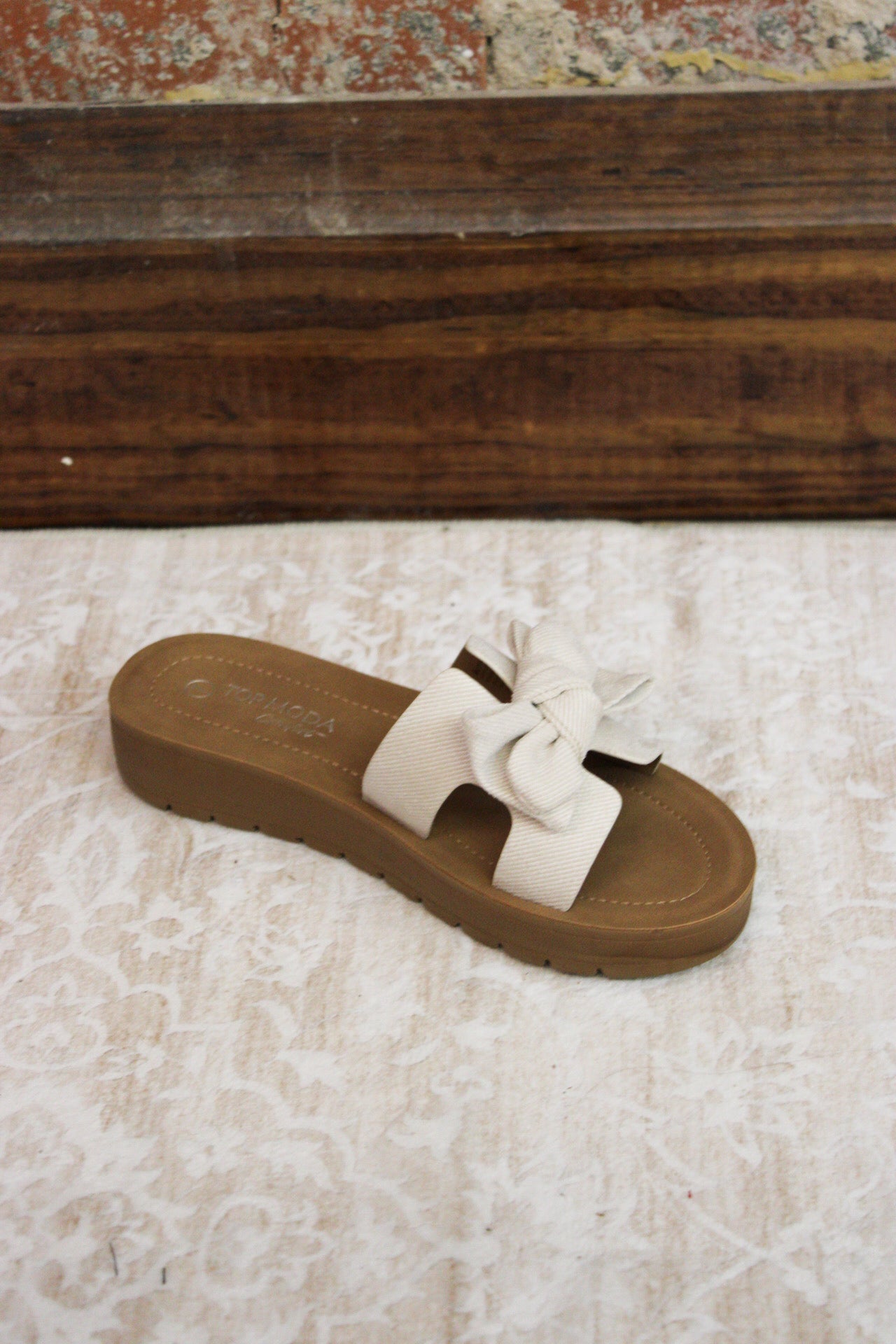 CCOCCI - Ivory Bow Knot Sandal CCOCCI